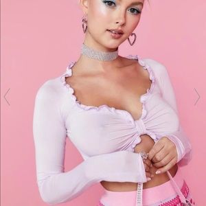 Sugar Thrillz purple top from Dolls Kill never worn NWT